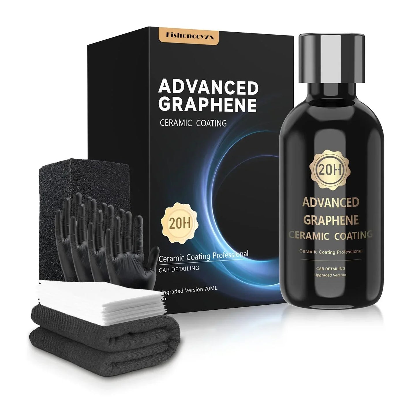 20H Advanced Graphene Ceramic Coating for Cars Ceramic Car Detailing 10+ Years of Long Lasting Protection Ultra High Gloss