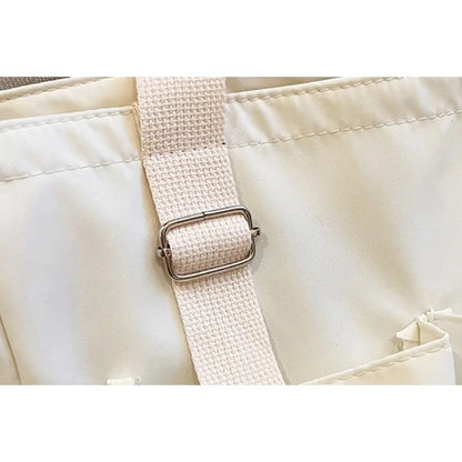 Waterproof nylon bag, large capacity, lightweight, multi-functional women's bag, one-shoulder crossbody bag, student class tutor