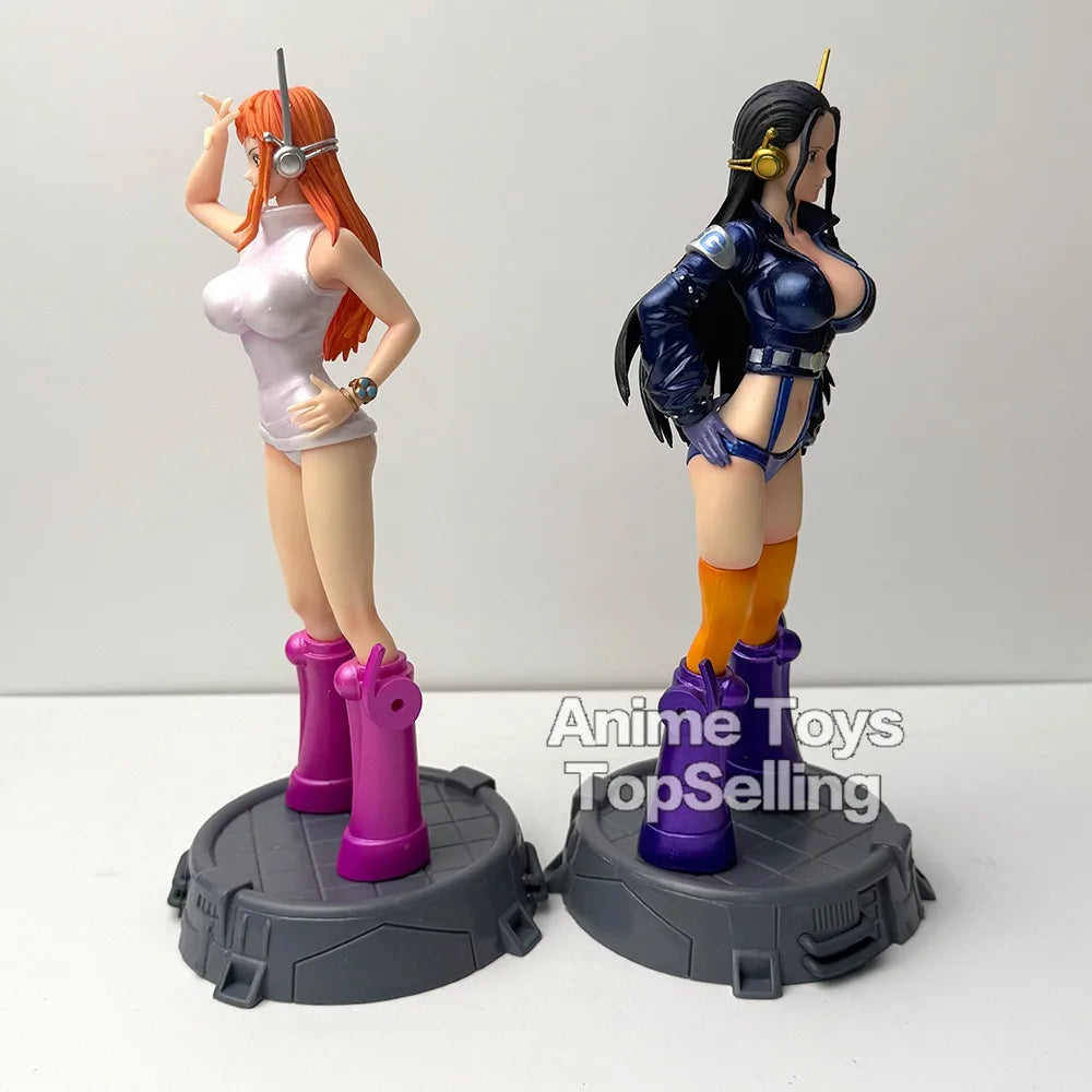26cm/10.23in Anime One Piece Action Figure Robin Figure Nami Figure PVC Toys Statue Model Collectible Toys Gifts