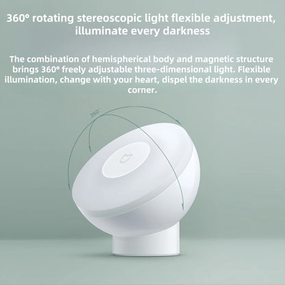 Original Mijia Night Light 2 Smart Motion Sensor, Dimmable Brightness Auto Light Sensing Bedside Lamp for Bedroom Kids Adults