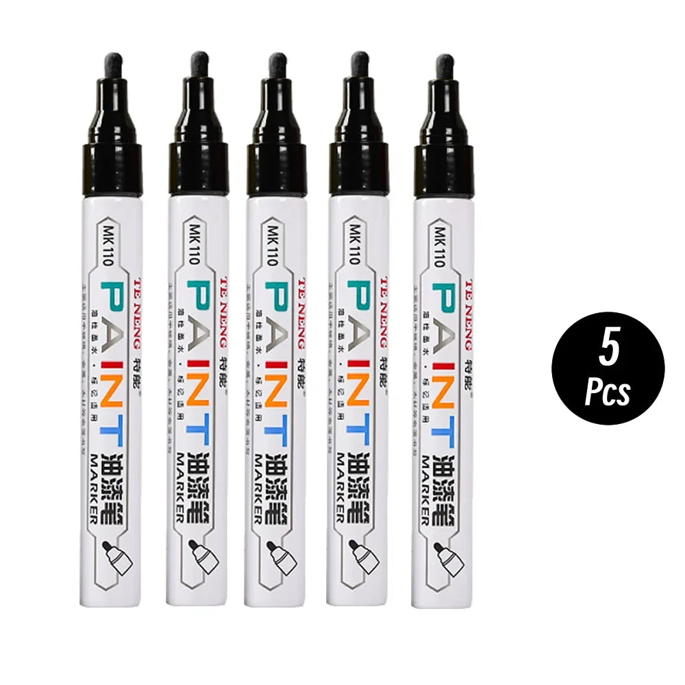 8 Colors Car Scratch Repair Paint Pen Quick Dry Touch Up Paint Repair Pen Waterproof Wheel Tyre Marker Auto Paint Marker Pens