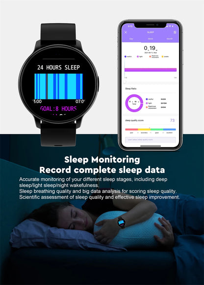 LIGE Women Smart band Watch Real-time Weather Forecast Activity Tracker Watches Heart Rate Monitor Sports Ladies Smart Watch Men