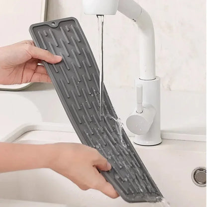 55/35cm Silicone Drainer Mat Anti Slip Sink Tray Tableware Cushion Organizer Kitchenware Protection Mat Kitchen Storage Pads