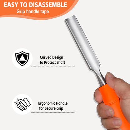 Professional Golf Grip Remover Tool - Steel Club Grip Tape Stripper Cutter | Repair Replacement Kit for Golf Accessories