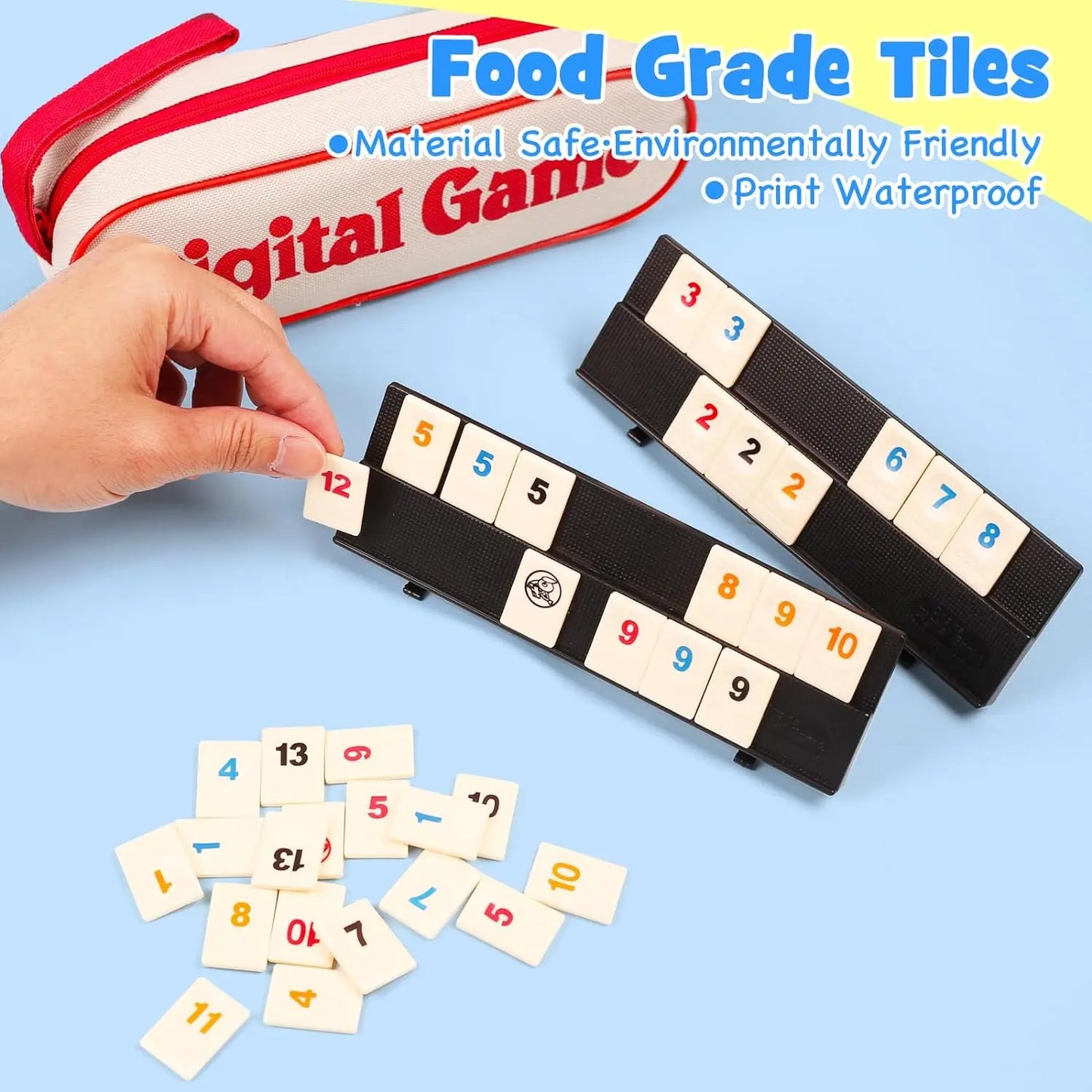 Israeli Mahjong Digital Mahjong Cards Table Game toys Leisure Gathering Multiplayer Board Games Props party game for adults