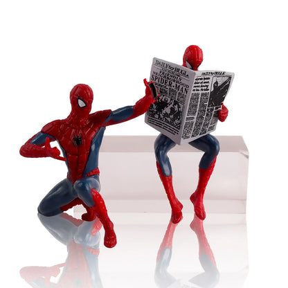 4PCS Hasbro Marvel Spider Man Superhero Spiderman 7-9cm Action Figure Spider-Man Anime Collection Mini Toys Model Children Gift
