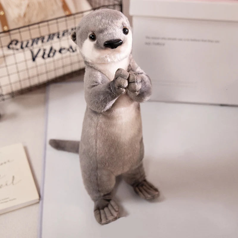 Animals to Thank for Blessing Plush Toys Red Panda Otter Short-Tailed Kangaroo Sea Otter Plush Animals Lifelike Bless Luck Gifts