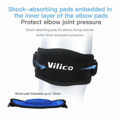 1/2 PCS Elbow Protection Strap Elbow Soft Cushion Support Strap Knee Support Basketball Tennis Badminton Epicondylitis Elbow Pad