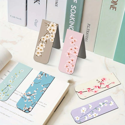 12pcs Magnetic Bookmarks For Women Flower Planner Magnetic Bookmark Assorted Book Magnets Page Markers Clip Magnetic Bookmarks