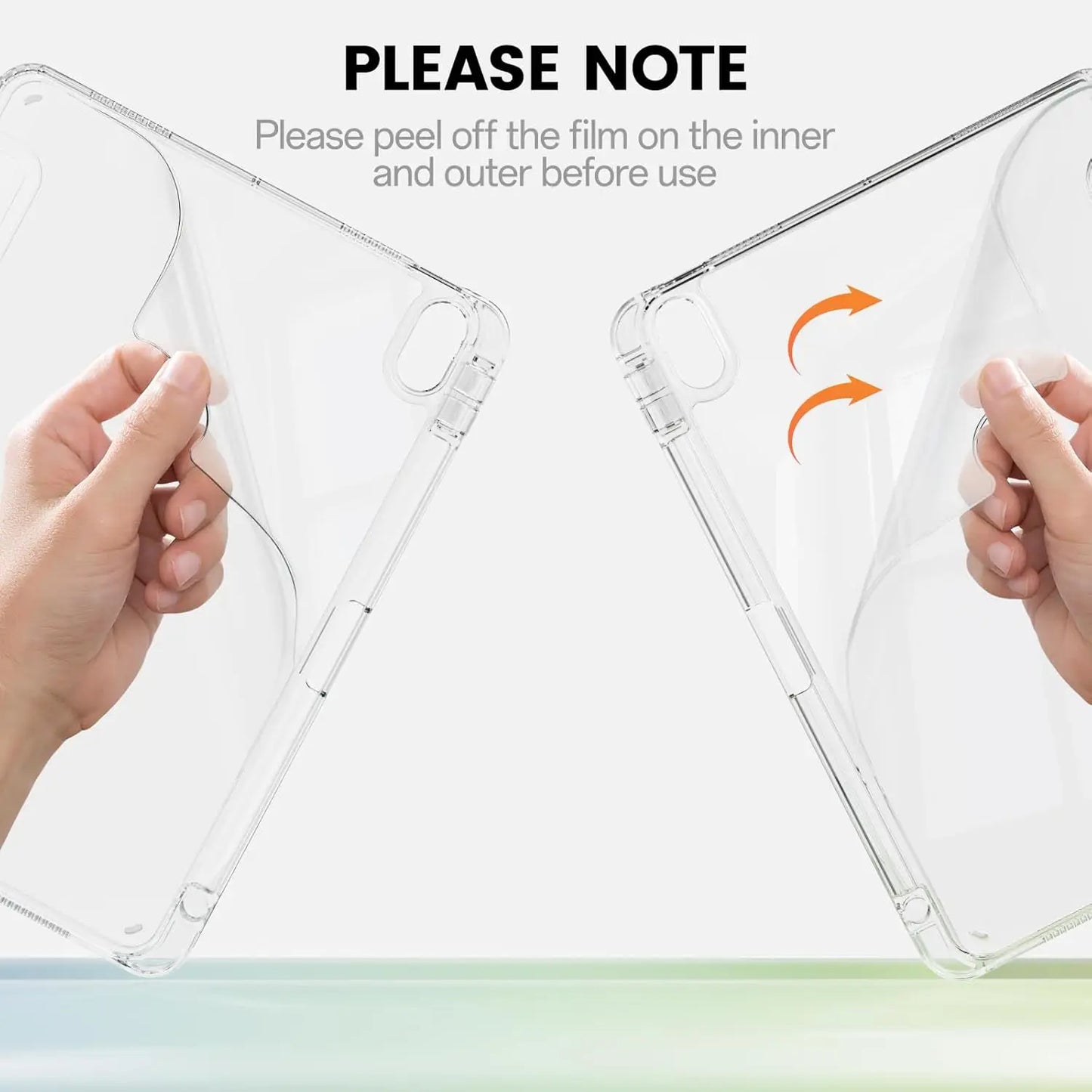 3+Y-fold Flip Clear Cover For iPad Air 4 5 6 7 11 For Air 2 9.7 Pro 11 Mini 6 7 Start Case For 10th 11th Gen 2025 7/8/9 10.2