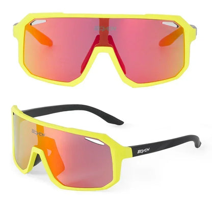 SCVCN New Sports Men UV400 Cycling Glasses Bike Sunglasses Outdoor Eyewear  MTB Bicycle Women Riding Hiking Goggles