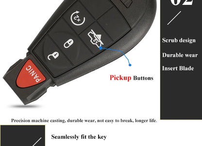 jingyuqin GQ4-53T Fobik Remote Car Key 433MHz ID46-PCF7961A Chip for Dodge RAM 1500 2500 3500 4500 2013-2018 56046953 68159655