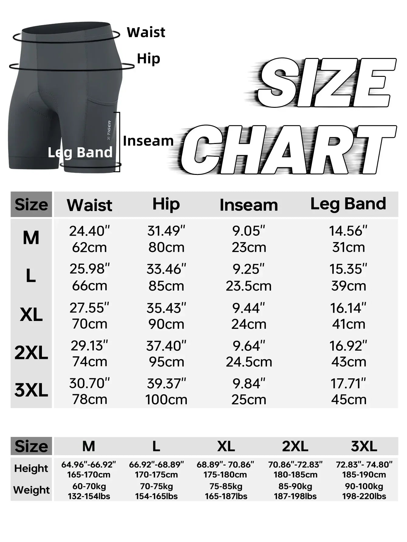 X-TIGER Cycling Shorts 6D Gel Cushioned Cycling Shorts MTB Cycling Briefs Cycling Lounge Pants Yoga Pants Sports Fitness Pants