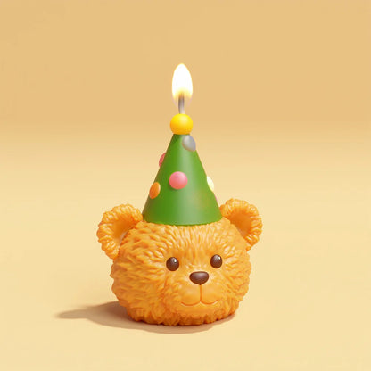 3D Cute Bear Resin Mold for Candle Soap Making Silicone Fondant Chocolate Candy Molds for Cake Decor DIY Art Crafts Gifts Mould