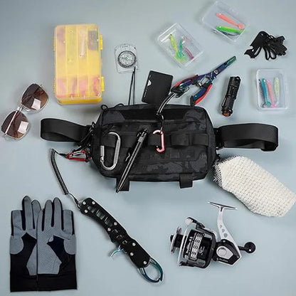 Tactical Chest Vest Bag Backpack Front Rig Pouch Outdoor Camping Cycling Hiking Hunting Climbing Fishing Lure Travel Fanny Pack
