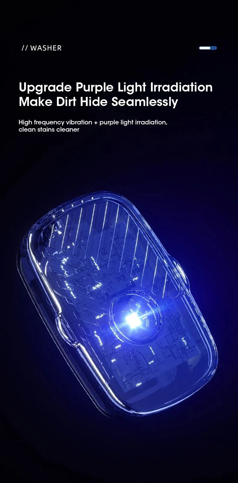 Portable Ultrasonic Vegetable and Fruit Cleaner IPX7 Waterproof Multifunctional Food Washer for Home Kitchen Use