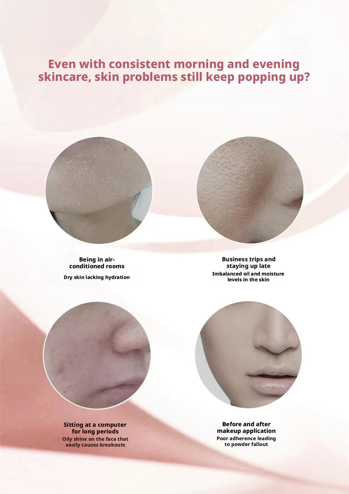 360° Rotatable Hot Mist Facial Steamer Multi-functional Home Spa Beauty Instrument Deep Hydration Skin Care Face Vaporizer