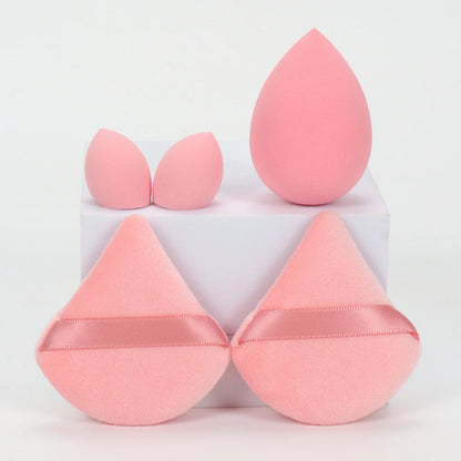 5Pcs Professional Makeup Sponge Set - Soft, Gentle, Multi-Purpose Tools for Perfect Foundation, Powder and Blush Application