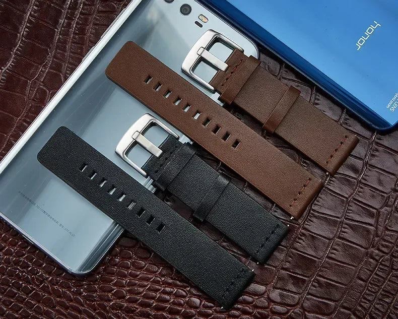 20mm 22mm Watch band Quick release Leather Strap for Samsung Galaxy Watch 3 Active2 40 44mm huawei watch gt 2 WatchBand 18 24mm