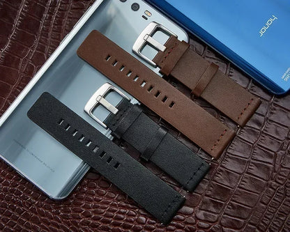 20mm 22mm Watch band Quick release Leather Strap for Samsung Galaxy Watch 3 Active2 40 44mm huawei watch gt 2 WatchBand 18 24mm