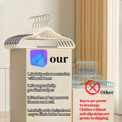 30Pcs Set of Non-slip Hangers Sturdy and Durable Rotating Hook Hangers Laundry Bathroom & Bedroom Clothes Hangers Organization