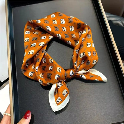 Scarf 100% Silk Bandana Women Square Scarves Wrap Kerchief Spring Fashion Luxury High Quality Headband Hijab Shawls 2026