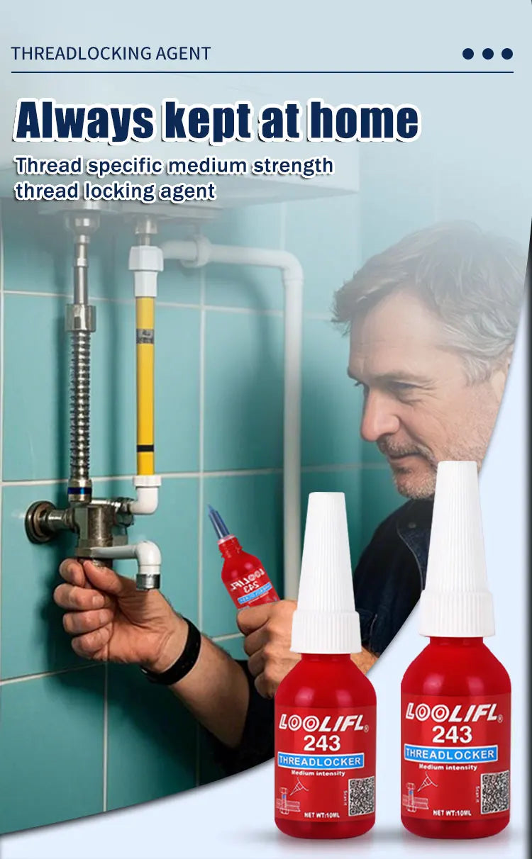 Screw Lock Threadlocker Red Screw Glue Thread Locking Agent Anaerobic Glue Anti-loose Universal Thread Sealants