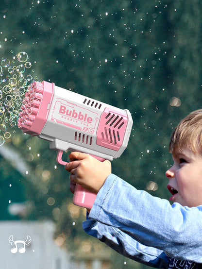 40 hole handheld massive foaming space light bubble machine electric children's toys without battery without bubble water