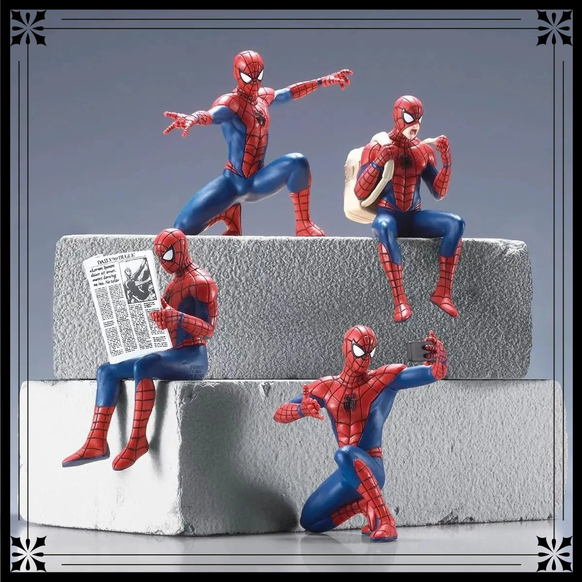 NEW 7-9cm Action Figure Spider-Man Anime Collection Mini Toys Model Children Gift Hasbro Marvel Spider Man Superhero Spiderman