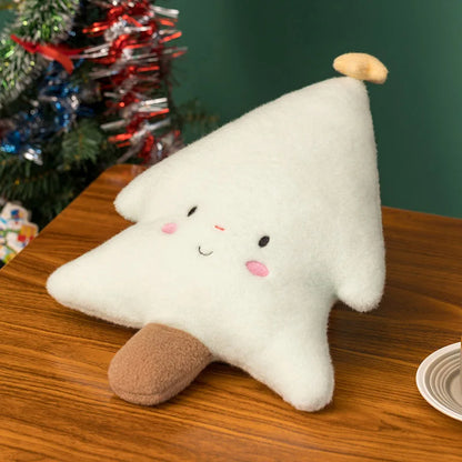 Adorable Ginger Bread Plush Toy Stuffed Caramel Chocolate Gingerbread Man Cushion Christmas Tree House Bow Ring Decor Xmas Deer