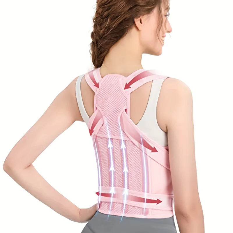Back Brace and Posture Corrector for Women and Men Adjustable and Lightweight Straightener for Scoliosis Hunchback Correction