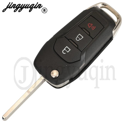 jingyuqin N5F-A08TAA Flip Remote Car Key 315MHz ID49-7945P Chip For Ford Fusion 2013-2016 Fob 2/3/4 Butttons Keyless Entry HU101