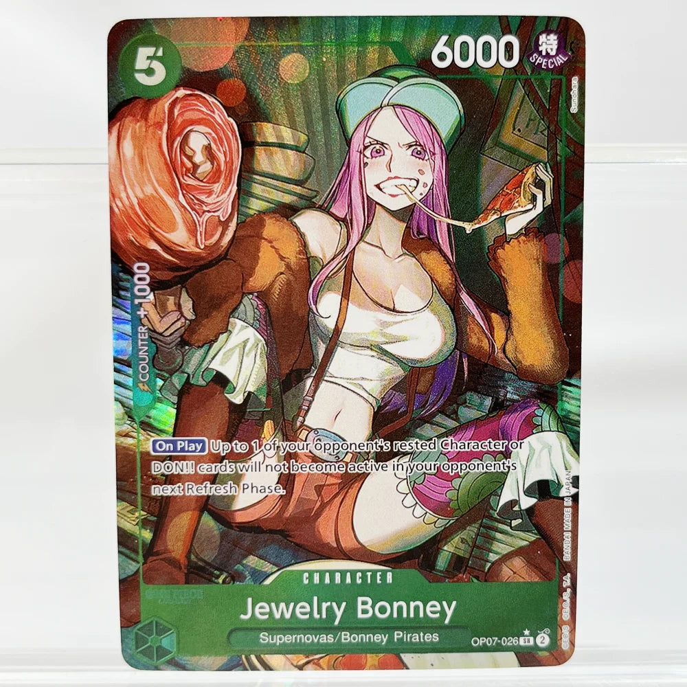 Anime One Piece OPCG Card English Version Nami/Jewelry Bonney/Carrot/Boa Hancock/ Perona Game Anime Collection Proxy Cards