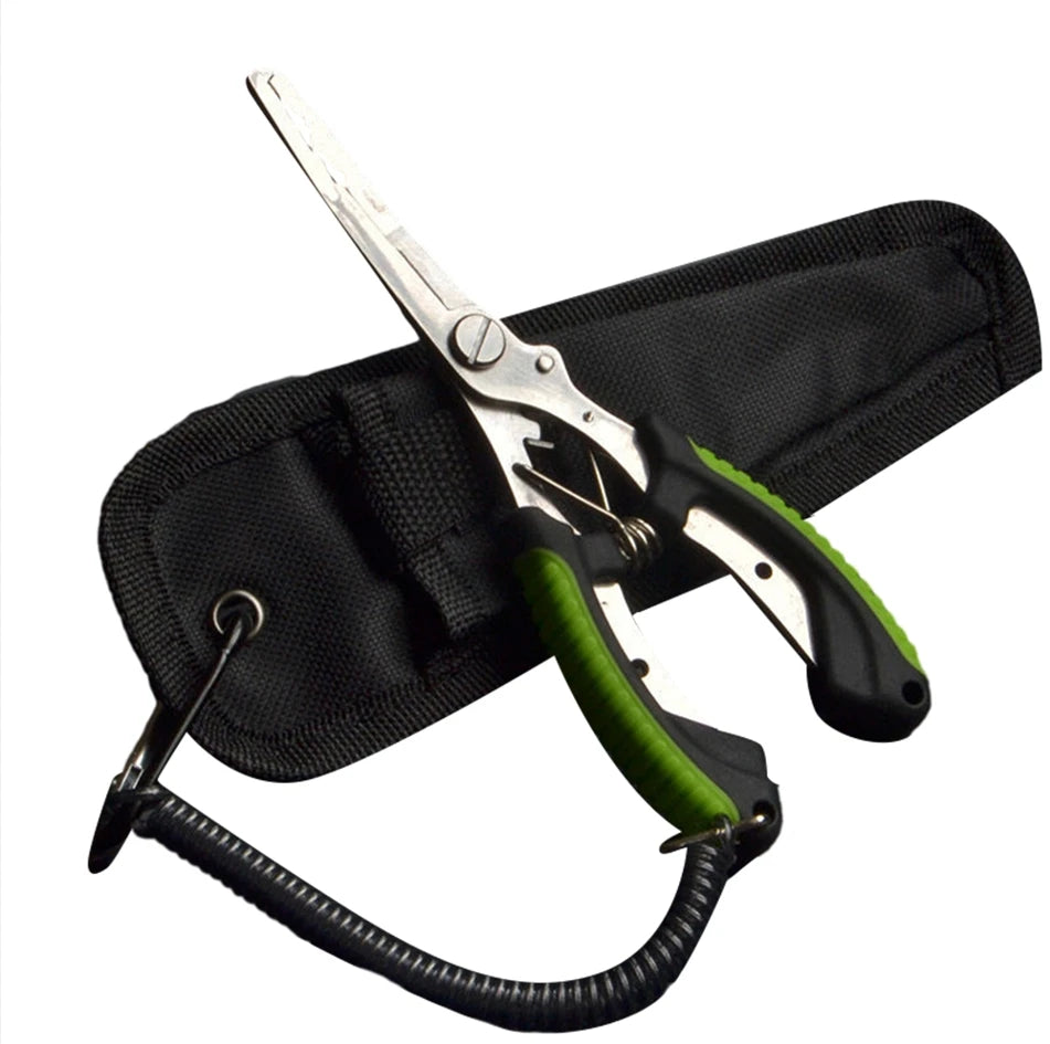 Stainless Steel Fishing Pliers Fishing Hook Remover Saltwater Resistant Fishing Braided Line Cutter Scissors Fishing Equipment