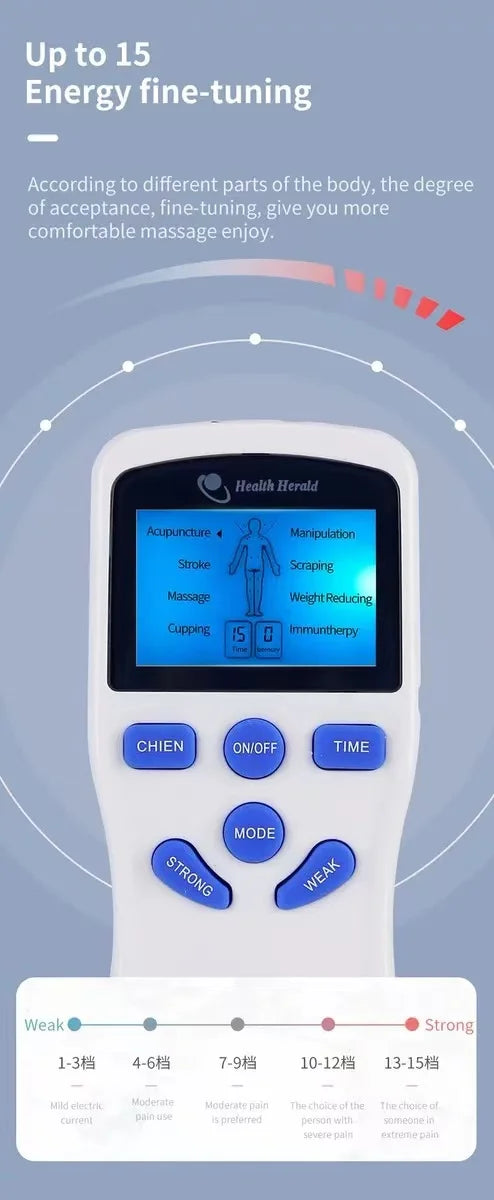 Massager Tens Muscle Stimulator Electric Acupuncture Body Massage Digital Slimming Machine Accessories Stimulator