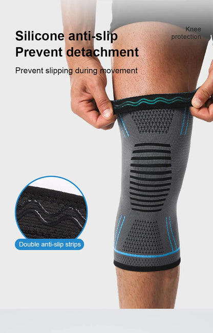 GTUBIKE 1PCS Compression Knee Support Sleeve Elastic Knee Pads Brace Springs Gym Sports Protector Basketball Volleyball Run
