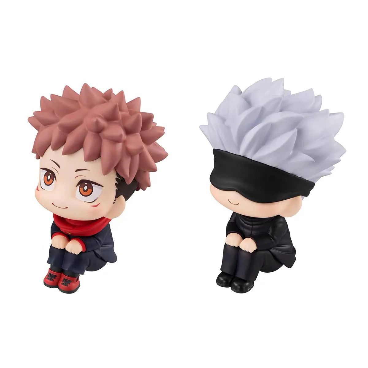 Q Version Jujutsu Kaisen Figure Gojo Satoru Yuji Itadori Model Car Cake Decoration Collectible Doll Gashapon Toy Anime Gift for