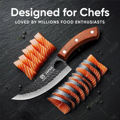 WXCOO Professional Kitchen Boning Knife Butcher Meat Cleaver Hand-Forged Household Fruit Slicing Vegetable Cutting Kitchen Knife