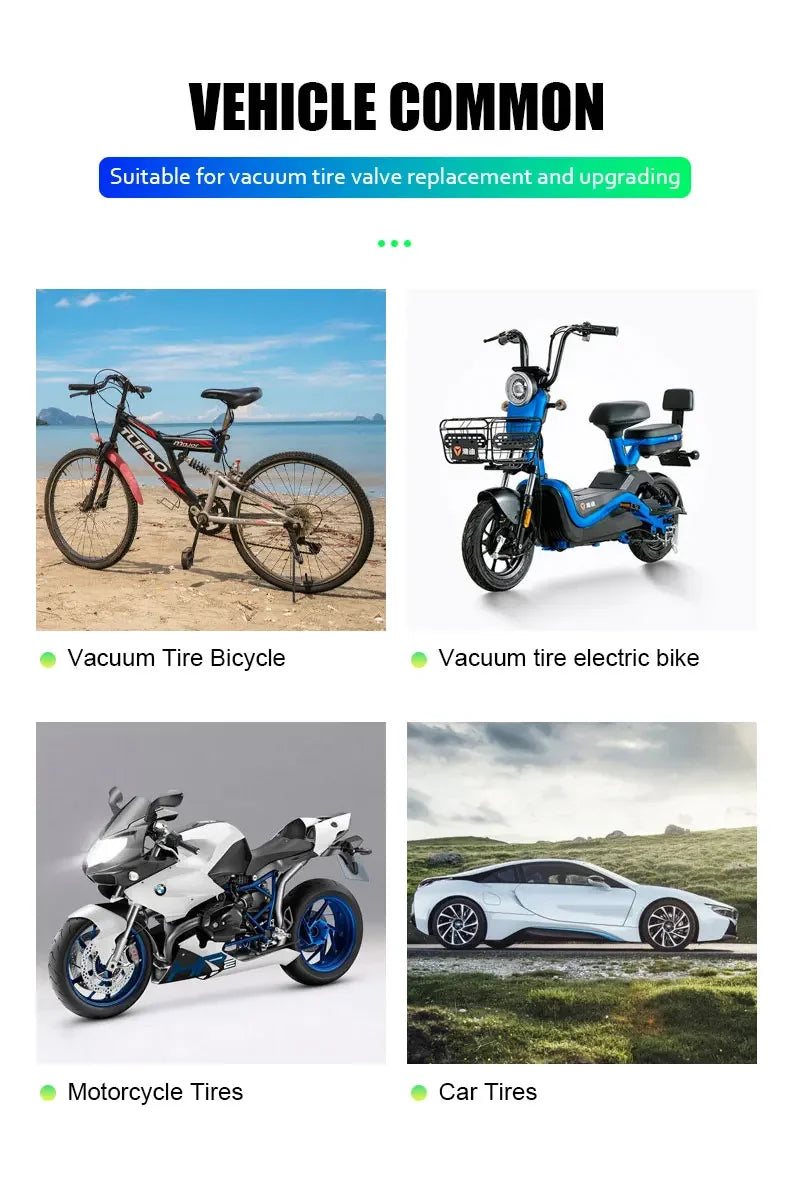 Luminous Car Tire Valve Cap Fluorescent Night Glowing Tire Decor Motorcycle Electric Bicycle Hub Valve Caps Car Accessories