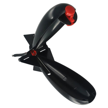 Fishing Rocket Feeder Carp Fishing Rocket Feeder Spod Bomb Float Lure Bait Holder Pellet Rocket Feeder Black Fishing Accessory