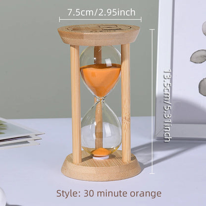 1PCS 3/5/10/15/30 Minutes Wooden Hourglass Timer Home Living Room Desktop Decoration Children Birthday Gift Portable Sand Clock