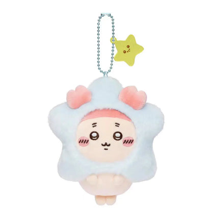 Star Wish Series Plush Keychain – Cute Usagi Hachiware Flying Squirrel Stuffed Toy Five-Pointed Star Pendant Gift