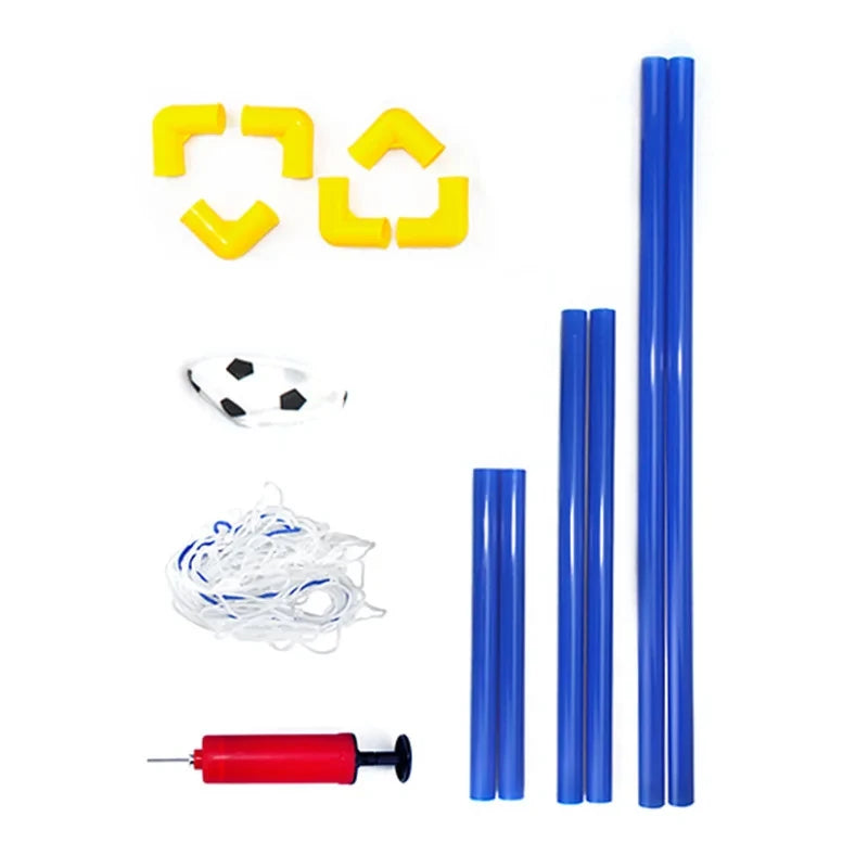 Portable Micro Soccer Goal Set, Complete Outdoor Beach Training Equipment with Net Pump Ball, Lightweight Indoor Kids Sports Toy