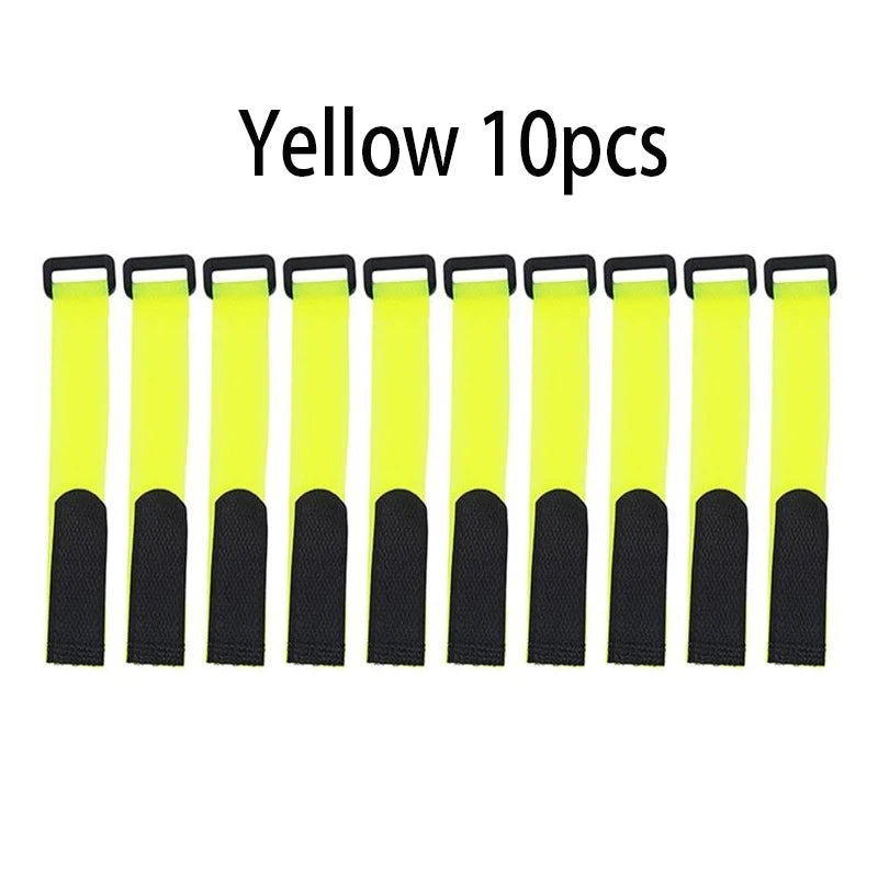 Fishing Rod Tie Holder Strap Suspender Fastener Hook Loop Ties Belt Fishing Rod Strapping Wrap Band Outdoor Fish Tool