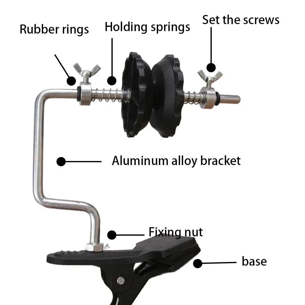 JSFUN Fishing Line Spooler for Baitcasting Spinning Reel Portable Fishing Line Winder Machine Reel Spooler Fishing Tackle Tools