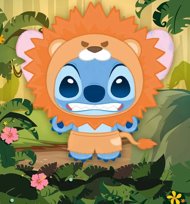 NEW Disney Stitch Wild Animal Series Blind Box Plush Dolls Pendant Cute Doll Ornament Mystery Box Surprise Toys Gifts