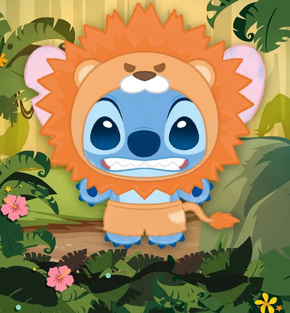 NEW Disney Stitch Wild Animal Series Blind Box Plush Dolls Pendant Cute Doll Ornament Mystery Box Surprise Toys Gifts