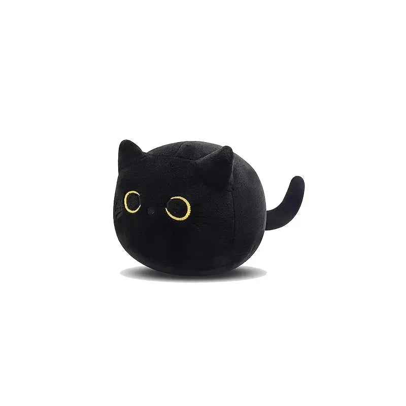 15cm/25cmFluffy Black Cat Plush Toys Stuffed Animal Cats Soft Pillow Nap Cushion Home Decoration Creative Birthday Gift for Kids