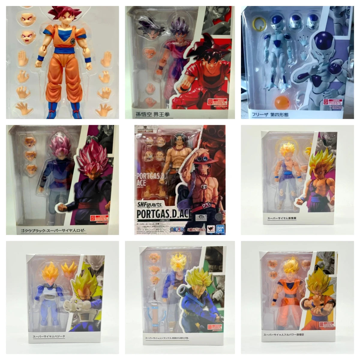 Dragon Ball SHF Goku Vegeta Action Figure Super Saiyan Gogeta Dbz Figurine PVC Collection Model Toys for Kids Gifts