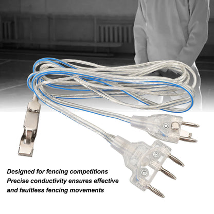 Fencing Devices Cord Fencing Saber Foil Epee Body Cord Stainless Steel Plastic Transparent Fencing Head Wire For Competitions